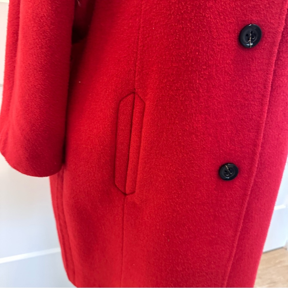 Anthropologie elevenses Brienne Red coat. Size  Large. - Picture 6 of 14